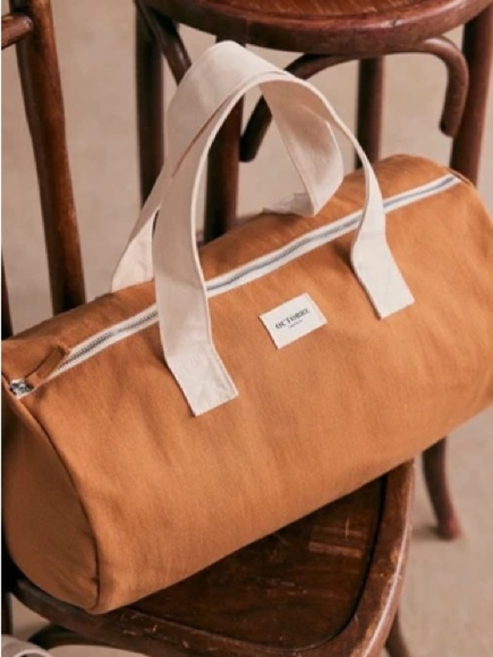 Octobre Éditions Camel Canvas Bowling Duffle Weekend Gym Bag
